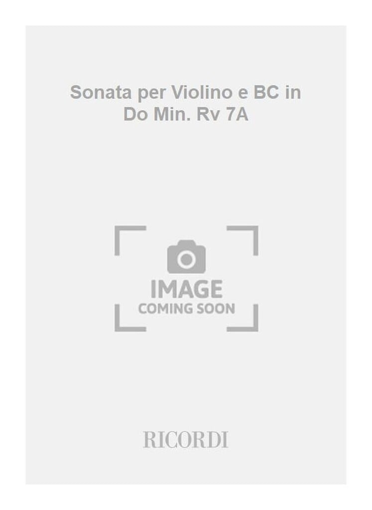 Sonate Per Vl. E B.C.: In Do Min. Rv 7A